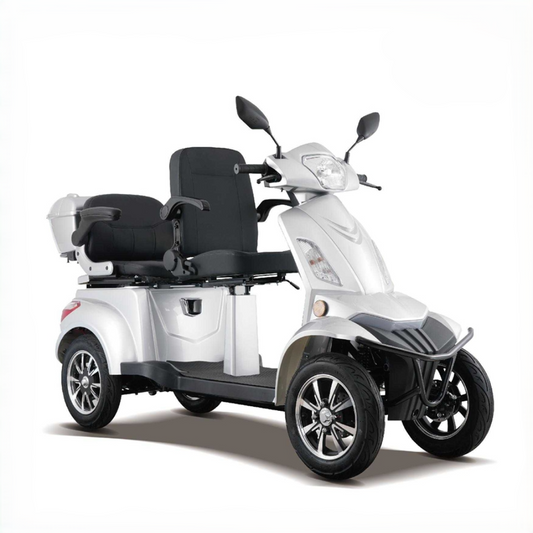 Scootmobiel Q6 DUO 4 Wiel Zilver
