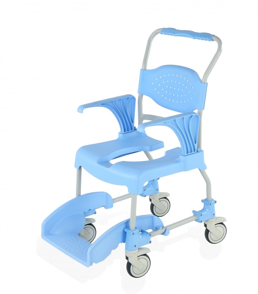 Mobiele douche- en toiletstoel - stoel