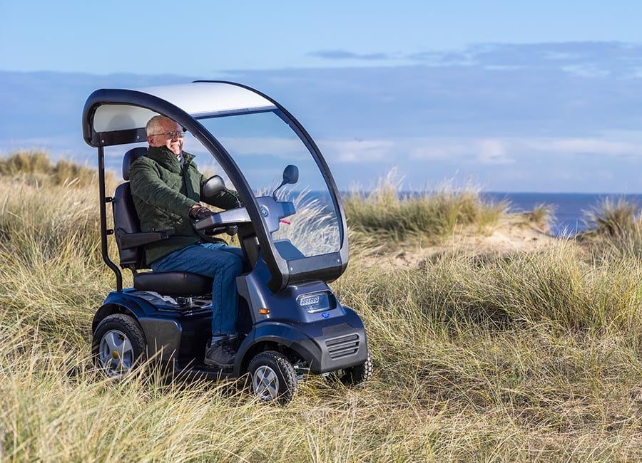 Scootmobiel Breeze S4 met overkapping