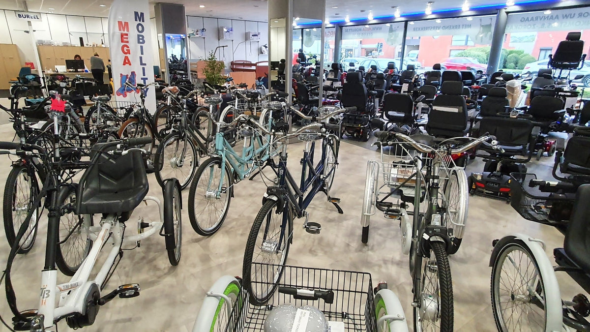 Driewielfietsen en tandems.