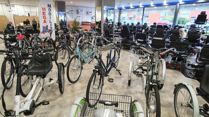 Driewielfietsen en tandems.
