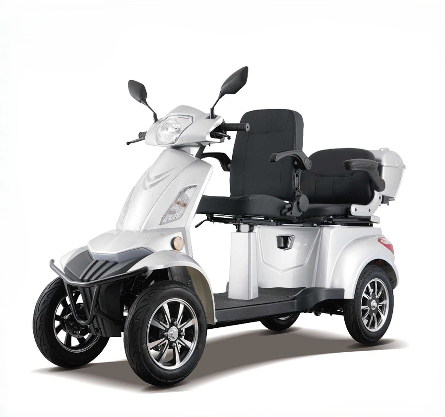 Scootmobiel Q6 DUO 4 Wiel Zilver