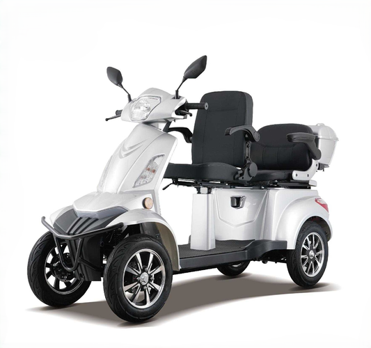 Scootmobiel Q6 DUO 4 Wiel Zilver