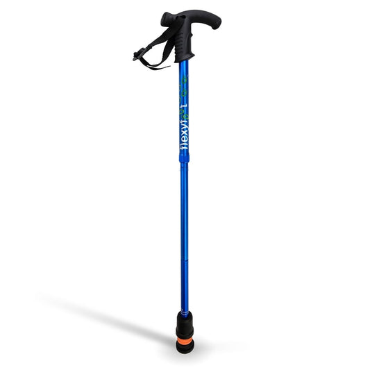 Wandelstok met Derby handvat - opvouwbaar