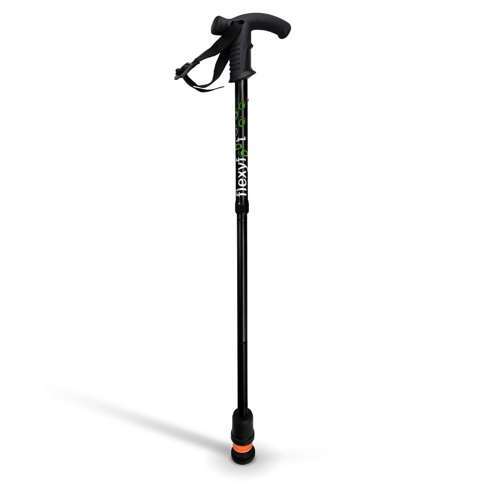 Wandelstok met Derby handvat - opvouwbaar