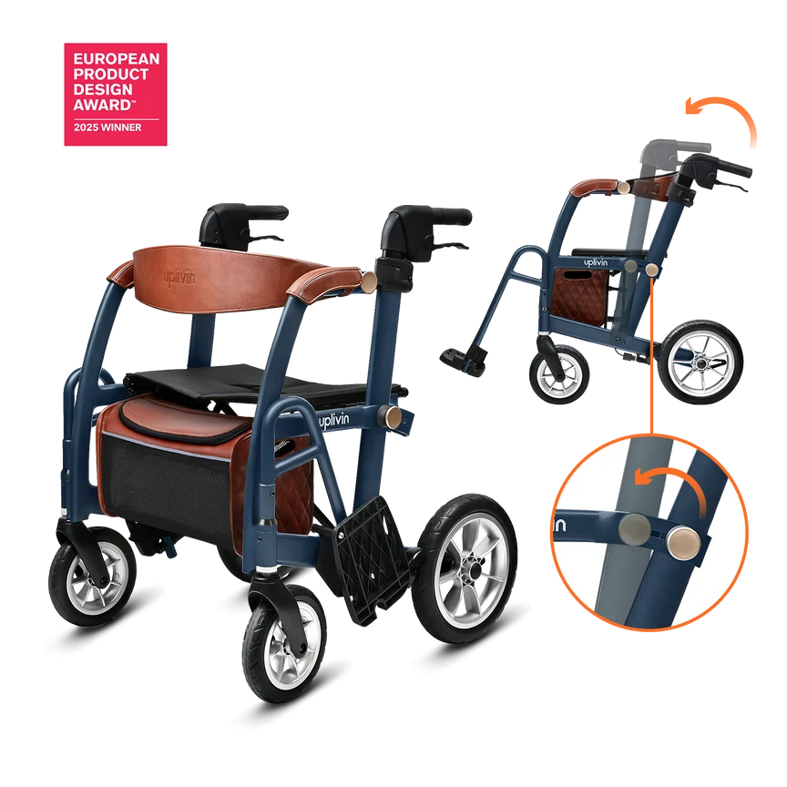 Glide 2-in-1 Rollator en Transportstoel