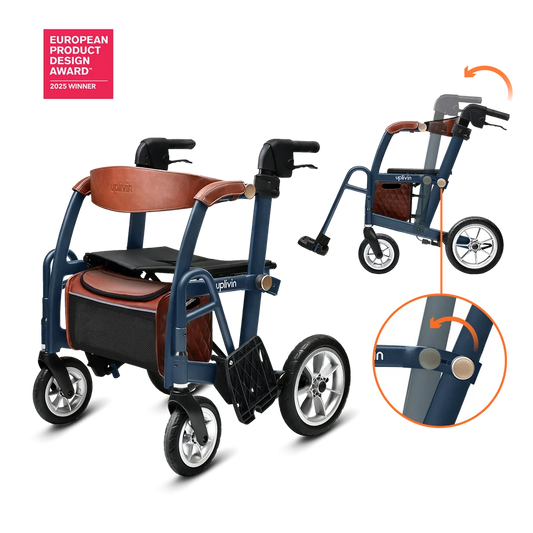 Glide 2-in-1 Rollator en Transportstoel