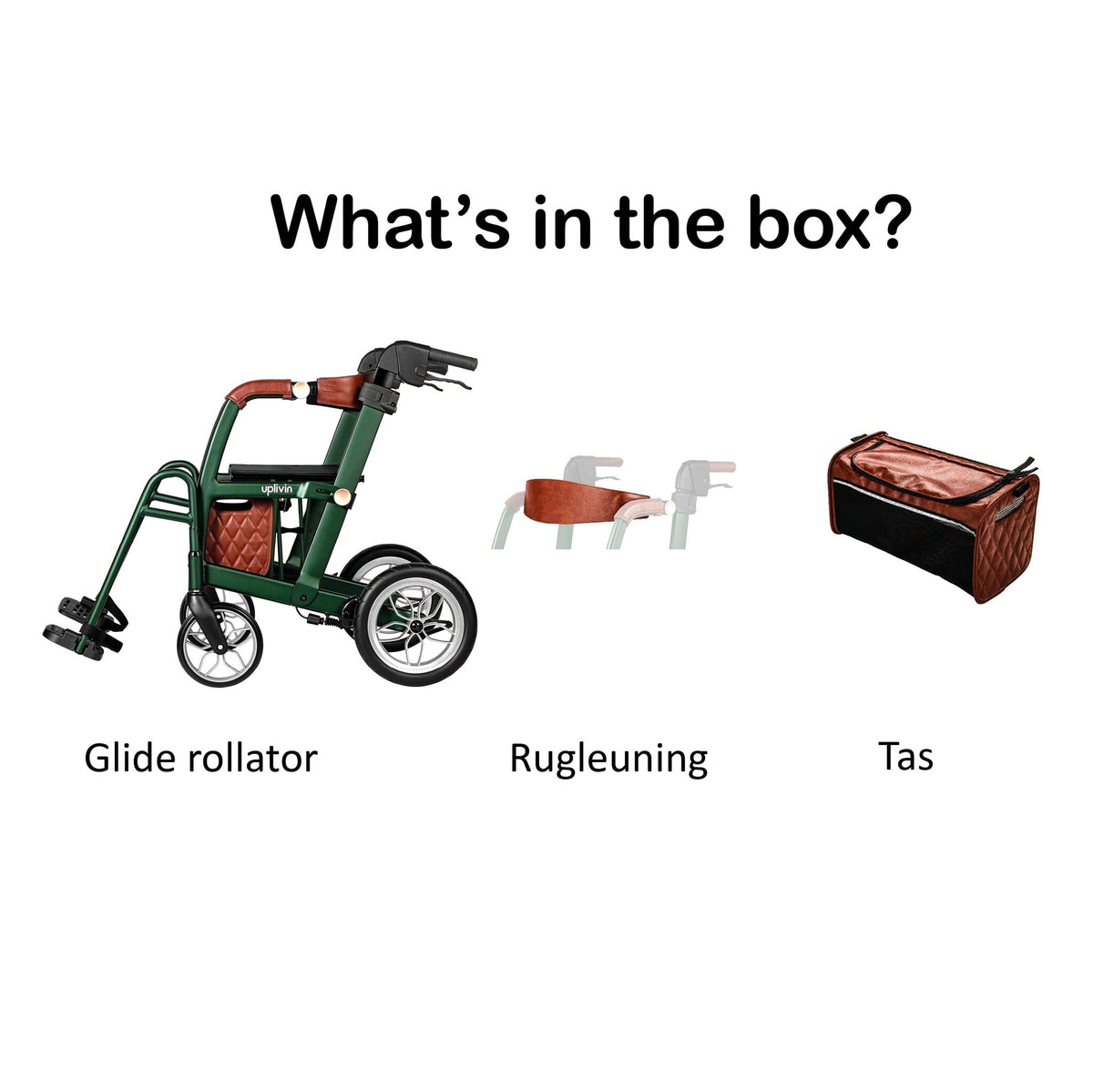 Glide 2-in-1 Rollator en Transportstoel