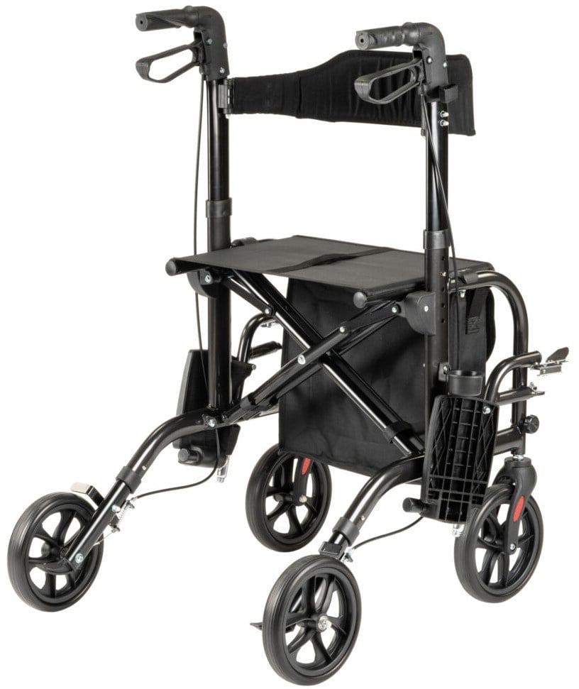 Rollator Duo Deluxe - Rollator en rolstoel in één