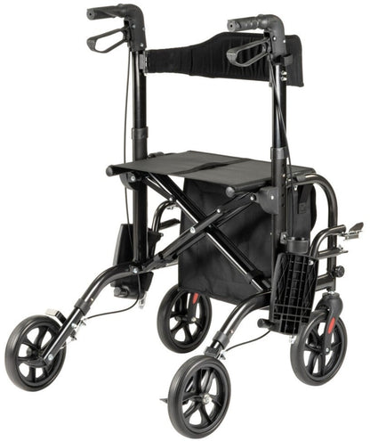 Rollator Duo Deluxe - Rollator en rolstoel in één