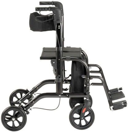 Rollator Duo Deluxe - Rollator en rolstoel in één