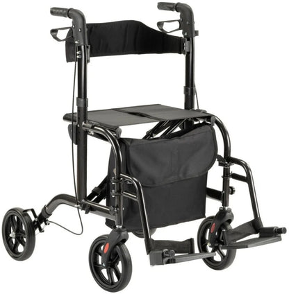 Rollator Duo Deluxe - Rollator en rolstoel in één