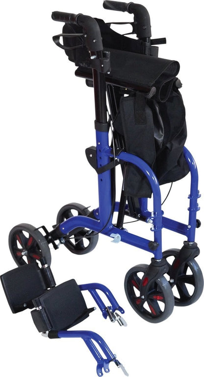 Rollator Duo Deluxe - Rollator en rolstoel in één