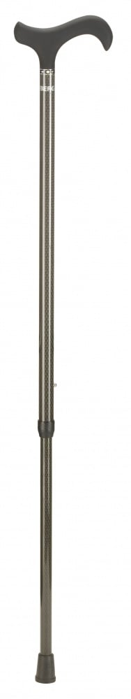 Carbon wandelstok - met soft Derby handvat