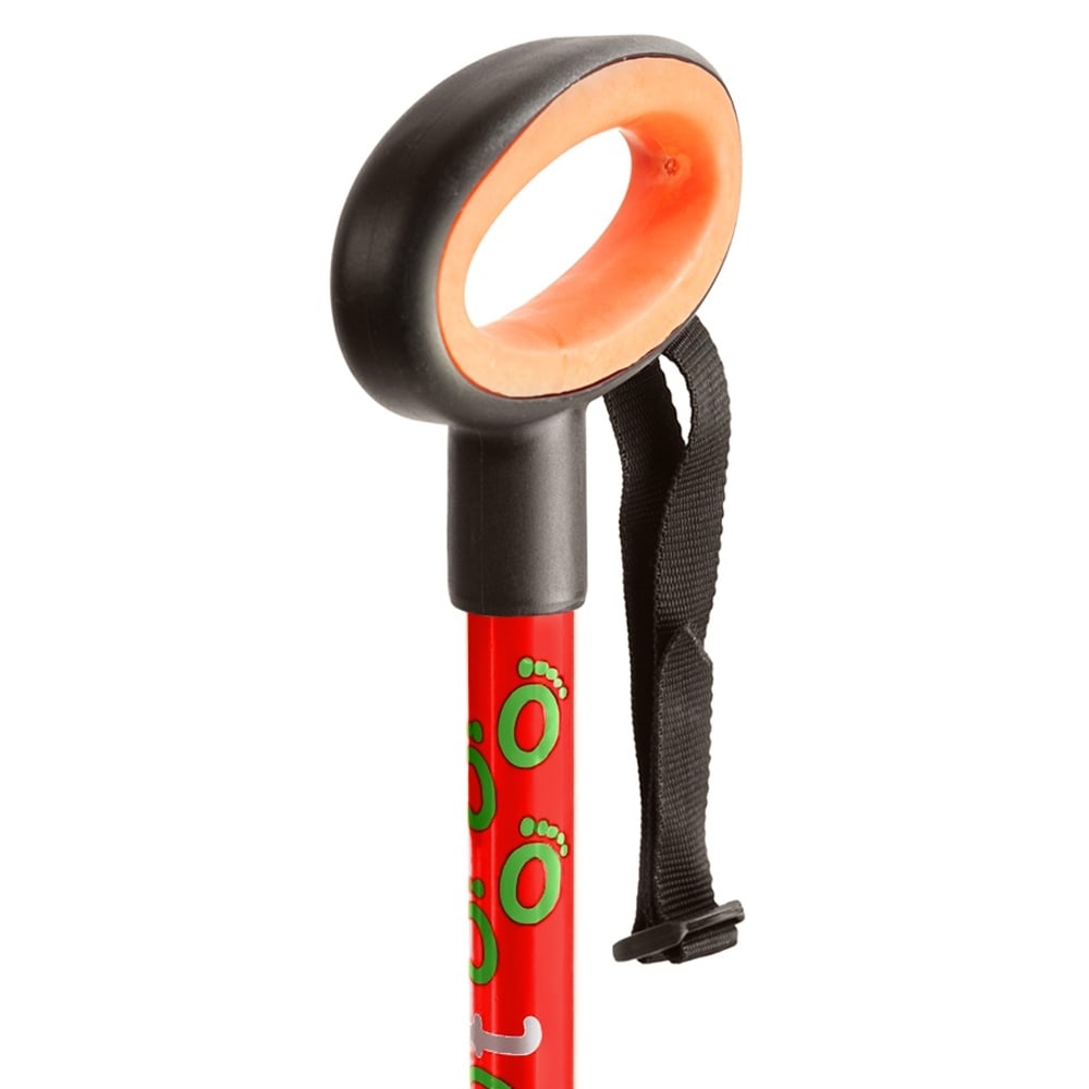 Wandelstok met ovalen handvat