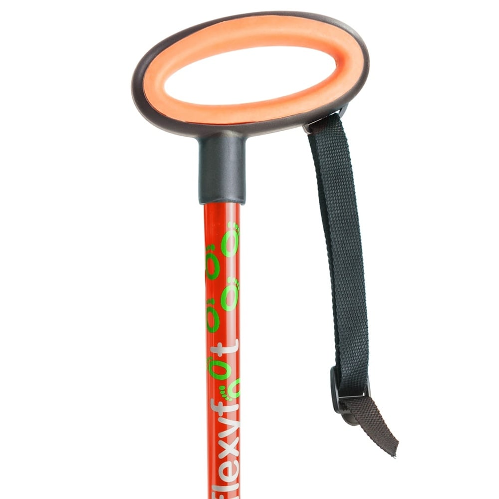 Wandelstok met ovalen handvat