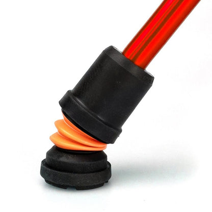 Wandelstok met ovalen handvat - opvouwbaar